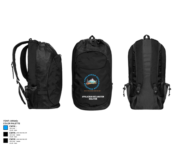 Gear Bag, Appalachian Reclamation Koalition, , Teamtime, Team time, sublimation, custom sports apparel, team uniforms, spirit wear, spiritwear, sports uniforms, custom shirts, team store, custom team store, fundraiser sports, apparel fundraiser