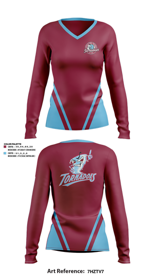 Womens Long Sleeve Vneck Shirt, Talladega College Women’s Soccer, Women's Soccer, Teamtime, Team time, sublimation, custom sports apparel, team uniforms, spirit wear, spiritwear, sports uniforms, custom shirts, team store, custom team store, fundraiser sports, apparel fundraiser