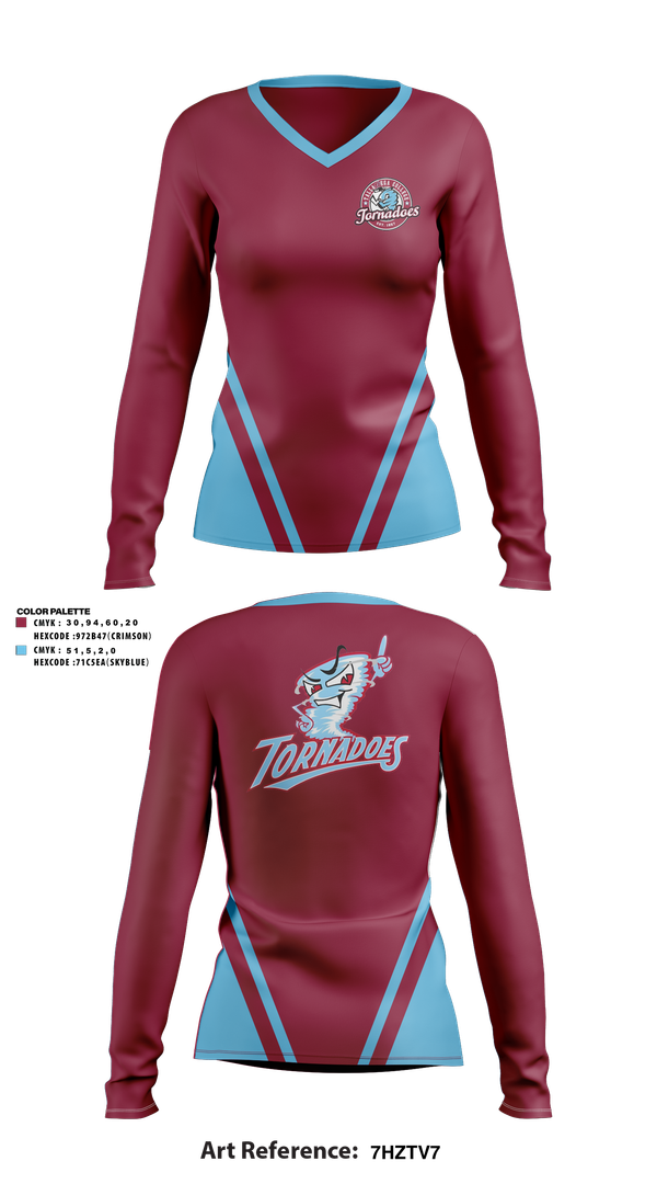 Womens Long Sleeve Vneck Shirt, Talladega College Women’s Soccer, Women's Soccer, Teamtime, Team time, sublimation, custom sports apparel, team uniforms, spirit wear, spiritwear, sports uniforms, custom shirts, team store, custom team store, fundraiser sports, apparel fundraiser