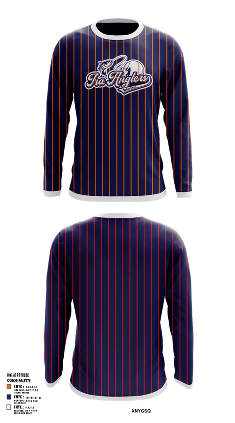 Long Sleeve Performance Shirt, Ira Township Anglers, Baseball, Teamtime, Team time, sublimation, custom sports apparel, team uniforms, spirit wear, spiritwear, sports uniforms, custom shirts, team store, custom team store, fundraiser sports, apparel fundraiser
