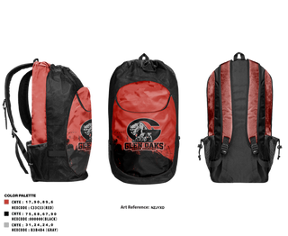 Gear Bag, Glen Oaks High School Cross Country, Cross Country, Teamtime, Team time, sublimation, custom sports apparel, team uniforms, spirit wear, spiritwear, sports uniforms, custom shirts, team store, custom team store, fundraiser sports, apparel fundraiser