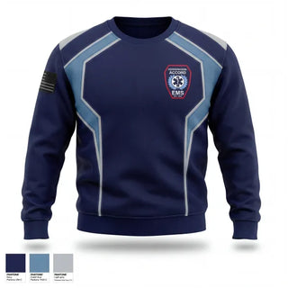 Crew Neck Sweatshirt, Kerhonkson Accord First Aid Squad, EMS/EMT, Teamtime, Team time, sublimation, custom sports apparel, team uniforms, spirit wear, spiritwear, sports uniforms, custom shirts, team store, custom team store, fundraiser sports, apparel fundraiser