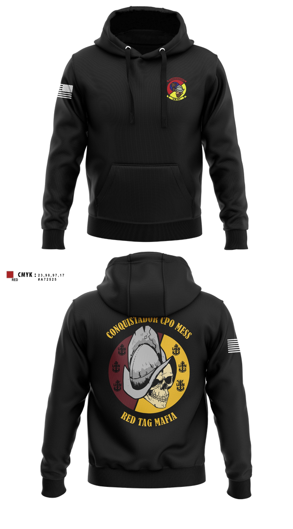 Hoodie, VR-57 CHIEFS MESS, Navy, Teamtime, Team time, sublimation, custom sports apparel, team uniforms, spirit wear, spiritwear, sports uniforms, custom shirts, team store, custom team store, fundraiser sports, apparel fundraiser