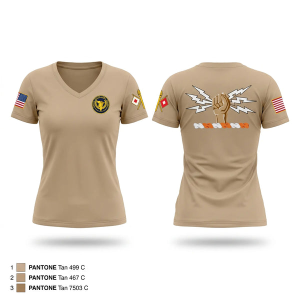 Womens Short Sleeve Vneck Shirt, USARC CIO/G6, Army, Teamtime, Team time, sublimation, custom sports apparel, team uniforms, spirit wear, spiritwear, sports uniforms, custom shirts, team store, custom team store, fundraiser sports, apparel fundraiser