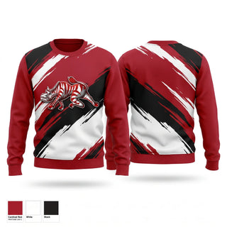 Crew Neck Sweatshirt, Zebras, , Teamtime, Team time, sublimation, custom sports apparel, team uniforms, spirit wear, spiritwear, sports uniforms, custom shirts, team store, custom team store, fundraiser sports, apparel fundraiser