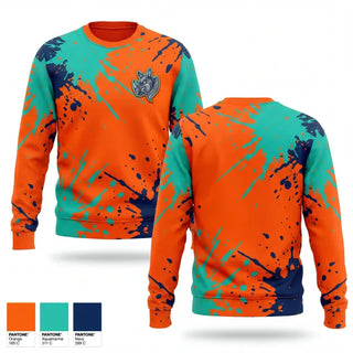 Crew Neck Sweatshirt, Rhinos, Baseball, Teamtime, Team time, sublimation, custom sports apparel, team uniforms, spirit wear, spiritwear, sports uniforms, custom shirts, team store, custom team store, fundraiser sports, apparel fundraiser