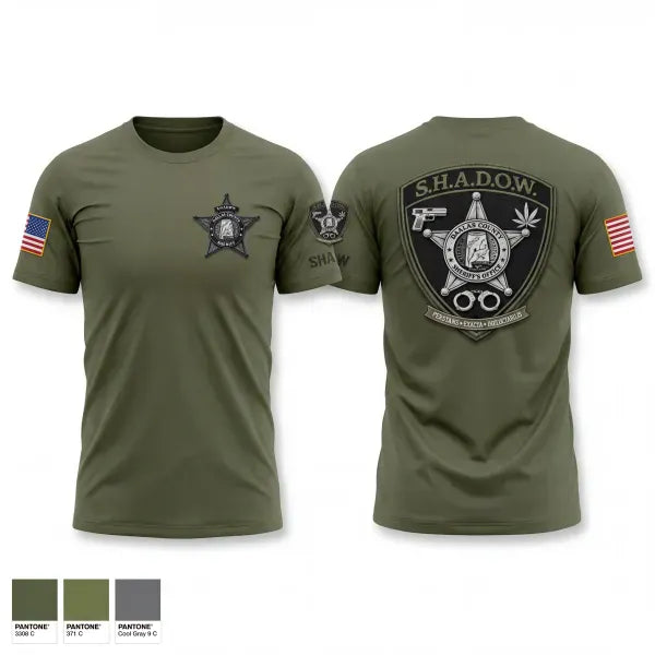 Old School Cotton Feel Shirt, SHADOW, Police, Teamtime, Team time, sublimation, custom sports apparel, team uniforms, spirit wear, spiritwear, sports uniforms, custom shirts, team store, custom team store, fundraiser sports, apparel fundraiser