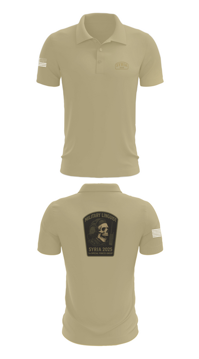 Syria linguist 93457826 Short Sleeve Performance Polo - 87