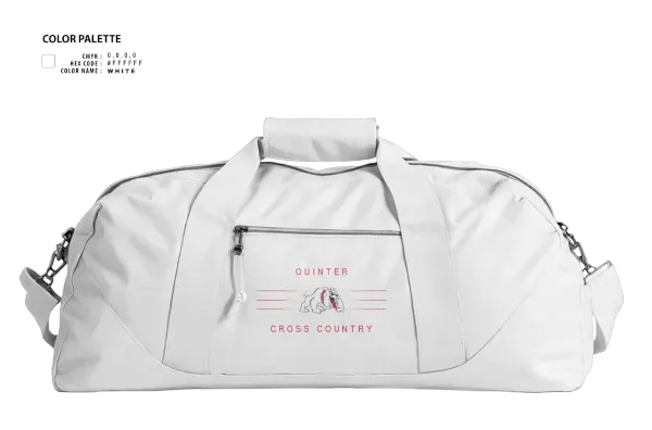 Duffle Bag, Quinter Bulldogs, Cross Country, Teamtime, Team time, sublimation, custom sports apparel, team uniforms, spirit wear, spiritwear, sports uniforms, custom shirts, team store, custom team store, fundraiser sports, apparel fundraiser