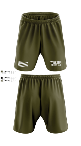 Athletic Shorts With Pockets, Yankton County Jail, Police, Teamtime, Team time, sublimation, custom sports apparel, team uniforms, spirit wear, spiritwear, sports uniforms, custom shirts, team store, custom team store, fundraiser sports, apparel fundraiser