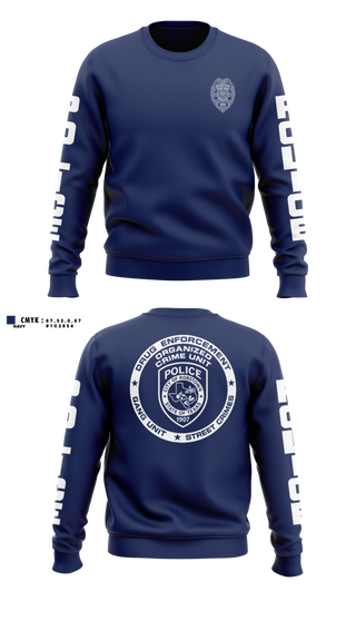 Crew Neck Sweatshirt, Robstown Police Department Organized Crime Unit, Police, Teamtime, Team time, sublimation, custom sports apparel, team uniforms, spirit wear, spiritwear, sports uniforms, custom shirts, team store, custom team store, fundraiser sports, apparel fundraiser