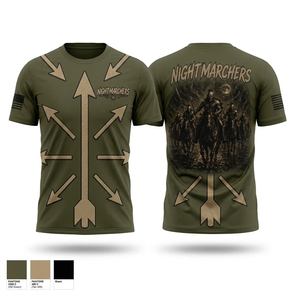 Short Sleeve Performance Shirt, Nightmarchers, Army, Teamtime, Team time, sublimation, custom sports apparel, team uniforms, spirit wear, spiritwear, sports uniforms, custom shirts, team store, custom team store, fundraiser sports, apparel fundraiser