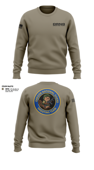 Crew Neck Sweatshirt, Oregon national guard shooting team, Army, Teamtime, Team time, sublimation, custom sports apparel, team uniforms, spirit wear, spiritwear, sports uniforms, custom shirts, team store, custom team store, fundraiser sports, apparel fundraiser