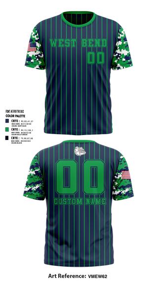 Short Sleeve Performance Shirt, West Bend 9U Bulldogs, Baseball, Teamtime, Team time, sublimation, custom sports apparel, team uniforms, spirit wear, spiritwear, sports uniforms, custom shirts, team store, custom team store, fundraiser sports, apparel fundraiser