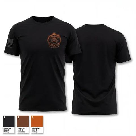 Old School Cotton Feel Shirt, Cowee Volunteer Fire Rescue, Fire Department, Teamtime, Team time, sublimation, custom sports apparel, team uniforms, spirit wear, spiritwear, sports uniforms, custom shirts, team store, custom team store, fundraiser sports, apparel fundraiser