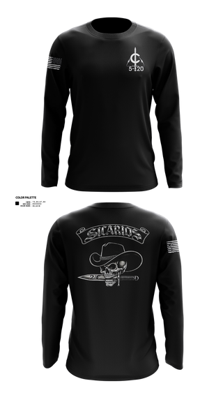 Long Sleeve Performance Shirt, 2/C Sicarios, Army, Teamtime, Team time, sublimation, custom sports apparel, team uniforms, spirit wear, spiritwear, sports uniforms, custom shirts, team store, custom team store, fundraiser sports, apparel fundraiser