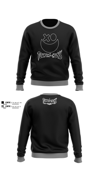 Crew Neck Sweatshirt, Tough-Boys, , Teamtime, Team time, sublimation, custom sports apparel, team uniforms, spirit wear, spiritwear, sports uniforms, custom shirts, team store, custom team store, fundraiser sports, apparel fundraiser