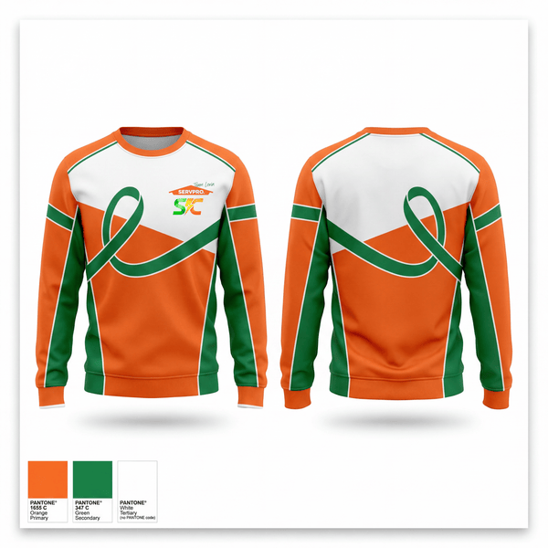 Crew Neck Sweatshirt, Servpro Team Levin, , Teamtime, Team time, sublimation, custom sports apparel, team uniforms, spirit wear, spiritwear, sports uniforms, custom shirts, team store, custom team store, fundraiser sports, apparel fundraiser