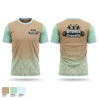 Old School Cotton Feel Shirt, CrossFit Drums, Spirit Store, Teamtime, Team time, sublimation, custom sports apparel, team uniforms, spirit wear, spiritwear, sports uniforms, custom shirts, team store, custom team store, fundraiser sports, apparel fundraiser