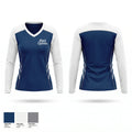 Black Cypress Women's Long Sleeve V-neck Shirt - 1