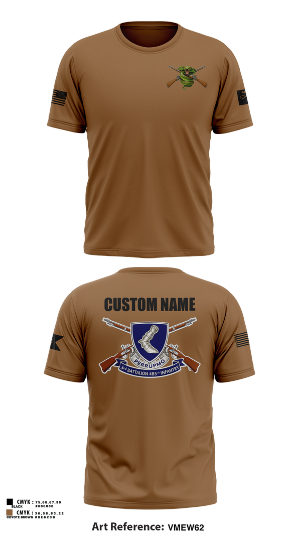 Short Sleeve Performance Shirt, 3/485th IN BN VIPERS, Army, Teamtime, Team time, sublimation, custom sports apparel, team uniforms, spirit wear, spiritwear, sports uniforms, custom shirts, team store, custom team store, fundraiser sports, apparel fundraiser
