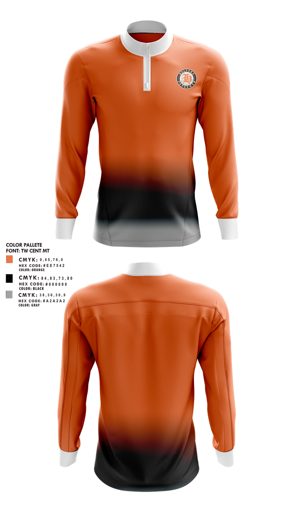 Quarter Zip Jacket, Holyoke Papermen, Ice Hockey, Teamtime, Team time, sublimation, custom sports apparel, team uniforms, spirit wear, spiritwear, sports uniforms, custom shirts, team store, custom team store, fundraiser sports, apparel fundraiser