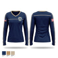 Traffic Unit Women's Long Sleeve V-neck Shirt - 1