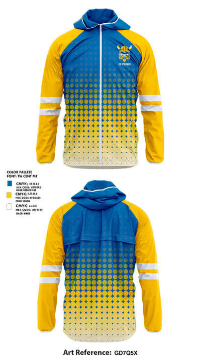 Jr Vikings 70392092 Windbreaker - 1