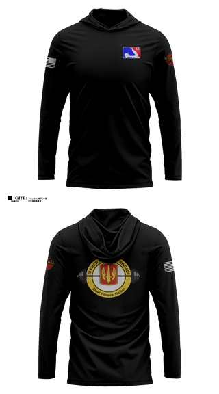Long Sleeve hooded sunshirt, H2F STORM, Army, Teamtime, Team time, sublimation, custom sports apparel, team uniforms, spirit wear, spiritwear, sports uniforms, custom shirts, team store, custom team store, fundraiser sports, apparel fundraiser