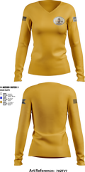 2nd Plt, Doghouse Company, 1/3 TOG 80089099 Women's Long Sleeve V-neck Shirt - 3