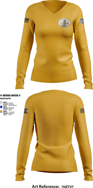 Womens Long Sleeve Vneck Shirt, 2nd Plt, Doghouse Company, 1/3 TOG, , Teamtime, Team time, sublimation, custom sports apparel, team uniforms, spirit wear, spiritwear, sports uniforms, custom shirts, team store, custom team store, fundraiser sports, apparel fundraiser