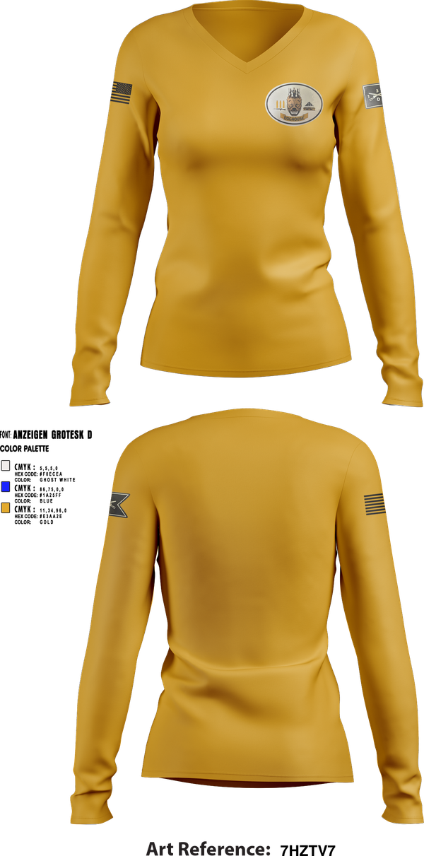 Womens Long Sleeve Vneck Shirt, 2nd Plt, Doghouse Company, 1/3 TOG, , Teamtime, Team time, sublimation, custom sports apparel, team uniforms, spirit wear, spiritwear, sports uniforms, custom shirts, team store, custom team store, fundraiser sports, apparel fundraiser