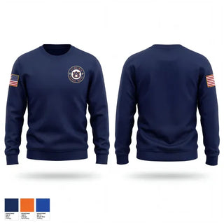 Crew Neck Sweatshirt, Auburn NROTC, Navy, Teamtime, Team time, sublimation, custom sports apparel, team uniforms, spirit wear, spiritwear, sports uniforms, custom shirts, team store, custom team store, fundraiser sports, apparel fundraiser