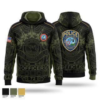 Hoodie, NAS Pensacola Police / Security Forces, Navy, Teamtime, Team time, sublimation, custom sports apparel, team uniforms, spirit wear, spiritwear, sports uniforms, custom shirts, team store, custom team store, fundraiser sports, apparel fundraiser