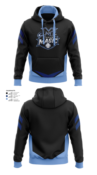 Hoodie, Michiana Magic, Baseball, Teamtime, Team time, sublimation, custom sports apparel, team uniforms, spirit wear, spiritwear, sports uniforms, custom shirts, team store, custom team store, fundraiser sports, apparel fundraiser