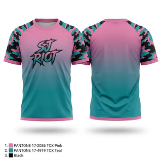 Short Sleeve Performance Shirt, SJ Riot, Softball, Teamtime, Team time, sublimation, custom sports apparel, team uniforms, spirit wear, spiritwear, sports uniforms, custom shirts, team store, custom team store, fundraiser sports, apparel fundraiser