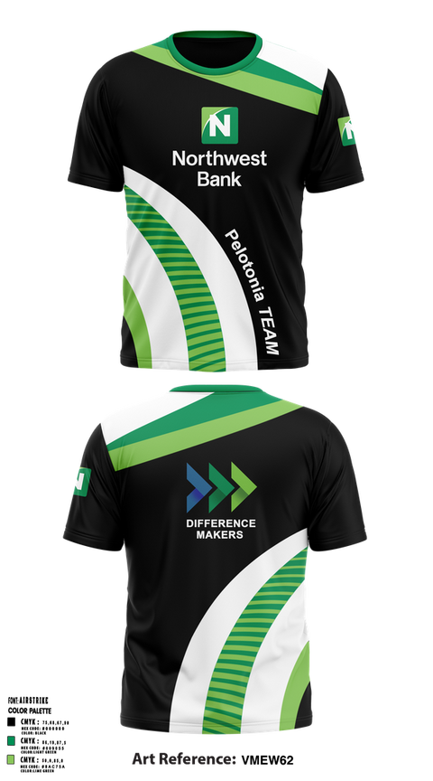 Short Sleeve Performance Shirt, Northwest Bank, Cycling, Teamtime, Team time, sublimation, custom sports apparel, team uniforms, spirit wear, spiritwear, sports uniforms, custom shirts, team store, custom team store, fundraiser sports, apparel fundraiser
