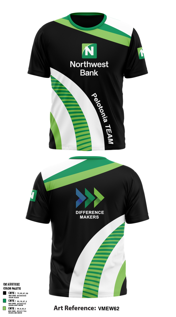 Short Sleeve Performance Shirt, Northwest Bank, Cycling, Teamtime, Team time, sublimation, custom sports apparel, team uniforms, spirit wear, spiritwear, sports uniforms, custom shirts, team store, custom team store, fundraiser sports, apparel fundraiser