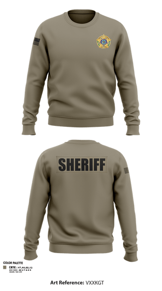 Crew Neck Sweatshirt, Bayfield County Sheriff, Police, Teamtime, Team time, sublimation, custom sports apparel, team uniforms, spirit wear, spiritwear, sports uniforms, custom shirts, team store, custom team store, fundraiser sports, apparel fundraiser