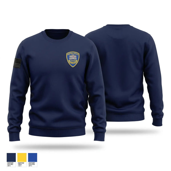 Crew Neck Sweatshirt, Gretna Police Department, Police, Teamtime, Team time, sublimation, custom sports apparel, team uniforms, spirit wear, spiritwear, sports uniforms, custom shirts, team store, custom team store, fundraiser sports, apparel fundraiser