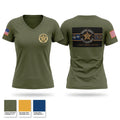 Porter County Multi-Enforcement Group Women's Short Sleeve V-neck Shirt - 1