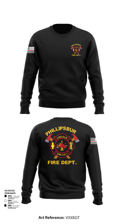 PHILLIPSBURG FIRE DEPARTMENT 39354124 Crew Neck Sweatshirt - 103