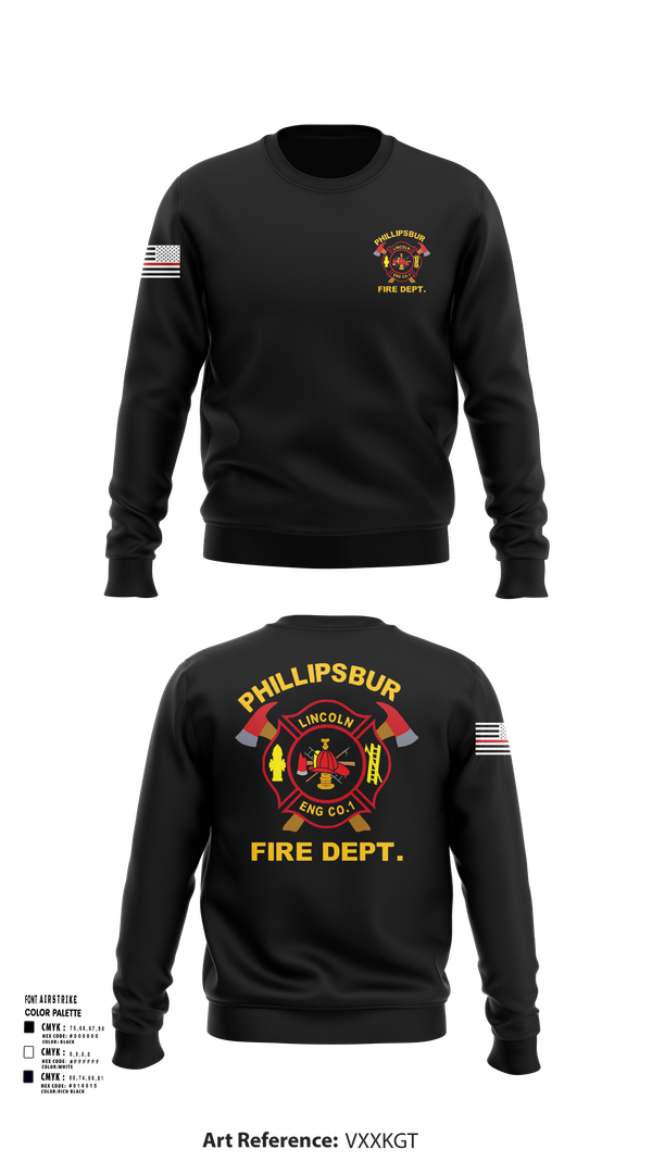 Crew Neck Sweatshirt, PHILLIPSBURG FIRE DEPARTMENT, , Teamtime, Team time, sublimation, custom sports apparel, team uniforms, spirit wear, spiritwear, sports uniforms, custom shirts, team store, custom team store, fundraiser sports, apparel fundraiser