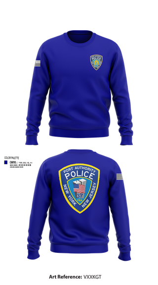 Crew Neck Sweatshirt, Port Authority Police, , Teamtime, Team time, sublimation, custom sports apparel, team uniforms, spirit wear, spiritwear, sports uniforms, custom shirts, team store, custom team store, fundraiser sports, apparel fundraiser