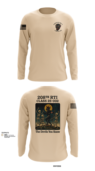 Long Sleeve Performance Shirt, 208th RTI MED TRNG CO Class 25-002, , Teamtime, Team time, sublimation, custom sports apparel, team uniforms, spirit wear, spiritwear, sports uniforms, custom shirts, team store, custom team store, fundraiser sports, apparel fundraiser