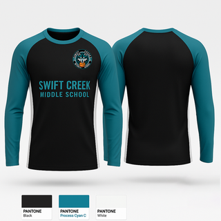 Long Sleeve Performance Shirt, Swift Creek Middle School, Men's Basketball, Teamtime, Team time, sublimation, custom sports apparel, team uniforms, spirit wear, spiritwear, sports uniforms, custom shirts, team store, custom team store, fundraiser sports, apparel fundraiser