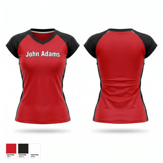 Short Sleeve Womens Volleyball Jersey, John Adams, Women's Volleyball, Teamtime, Team time, sublimation, custom sports apparel, team uniforms, spirit wear, spiritwear, sports uniforms, custom shirts, team store, custom team store, fundraiser sports, apparel fundraiser