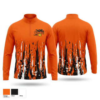 Quarter Zip Jacket, Bombers, Softball, Teamtime, Team time, sublimation, custom sports apparel, team uniforms, spirit wear, spiritwear, sports uniforms, custom shirts, team store, custom team store, fundraiser sports, apparel fundraiser