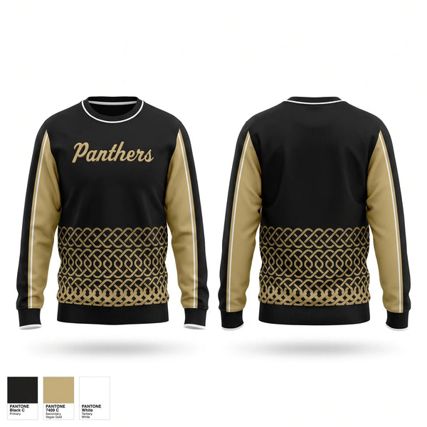 Crew Neck Sweatshirt, Panthers, Baseball, Teamtime, Team time, sublimation, custom sports apparel, team uniforms, spirit wear, spiritwear, sports uniforms, custom shirts, team store, custom team store, fundraiser sports, apparel fundraiser
