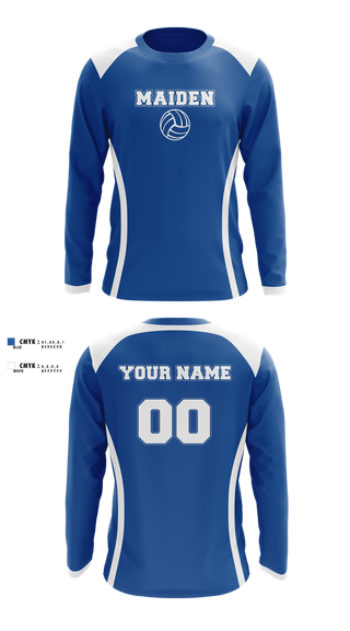 Long Sleeve Performance Shirt, Maiden High School Volleyball, Women's Volleyball, Teamtime, Team time, sublimation, custom sports apparel, team uniforms, spirit wear, spiritwear, sports uniforms, custom shirts, team store, custom team store, fundraiser sports, apparel fundraiser